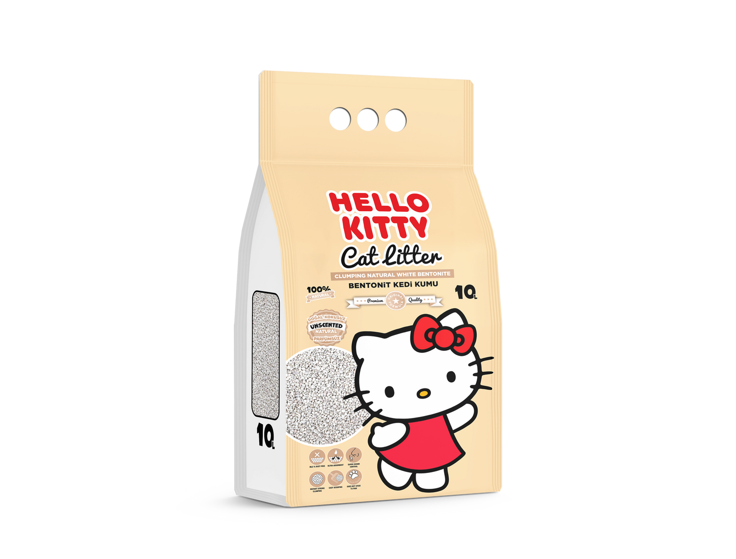 Hello Kitty Litière en Bentonite (5L ou 10L)