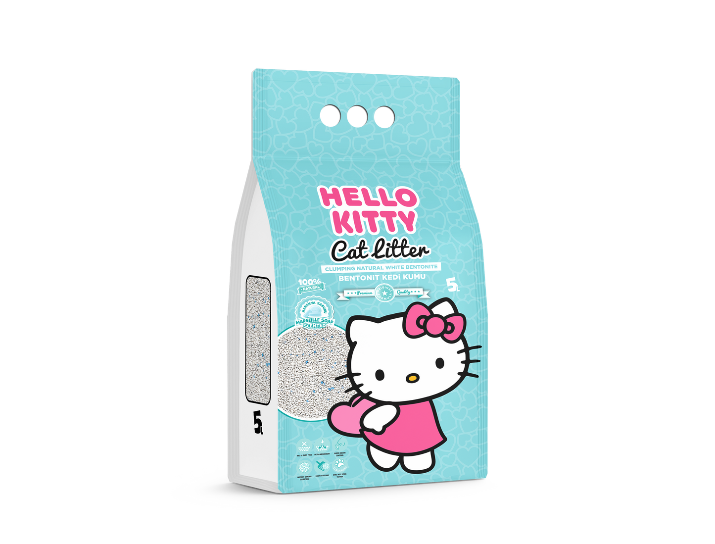 Hello Kitty Litière en Bentonite (5L ou 10L)