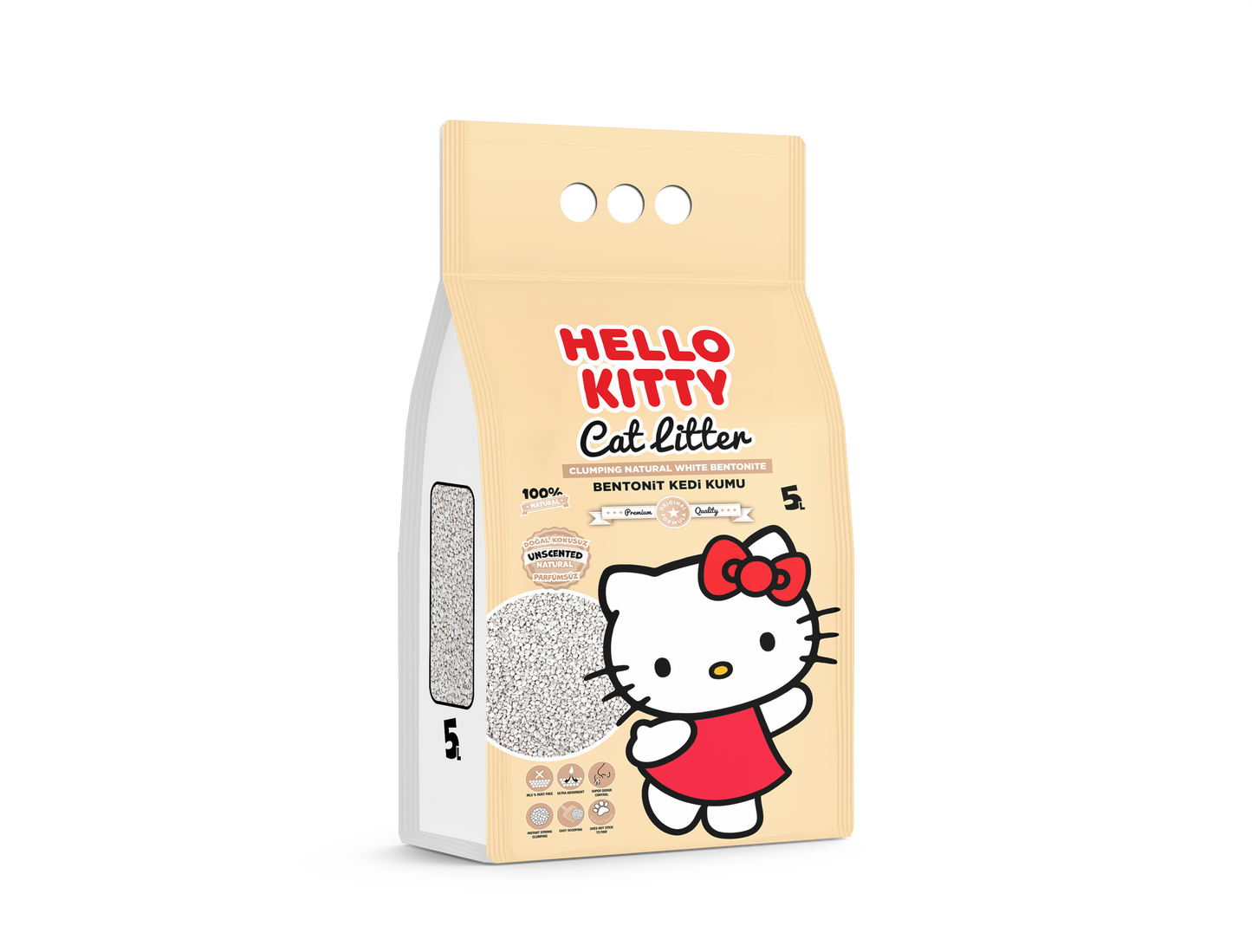 Hello Kitty Litière en Bentonite (5L ou 10L)